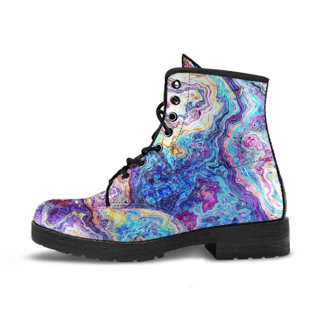 Reggae Leaf Psychedelic Women's Boots