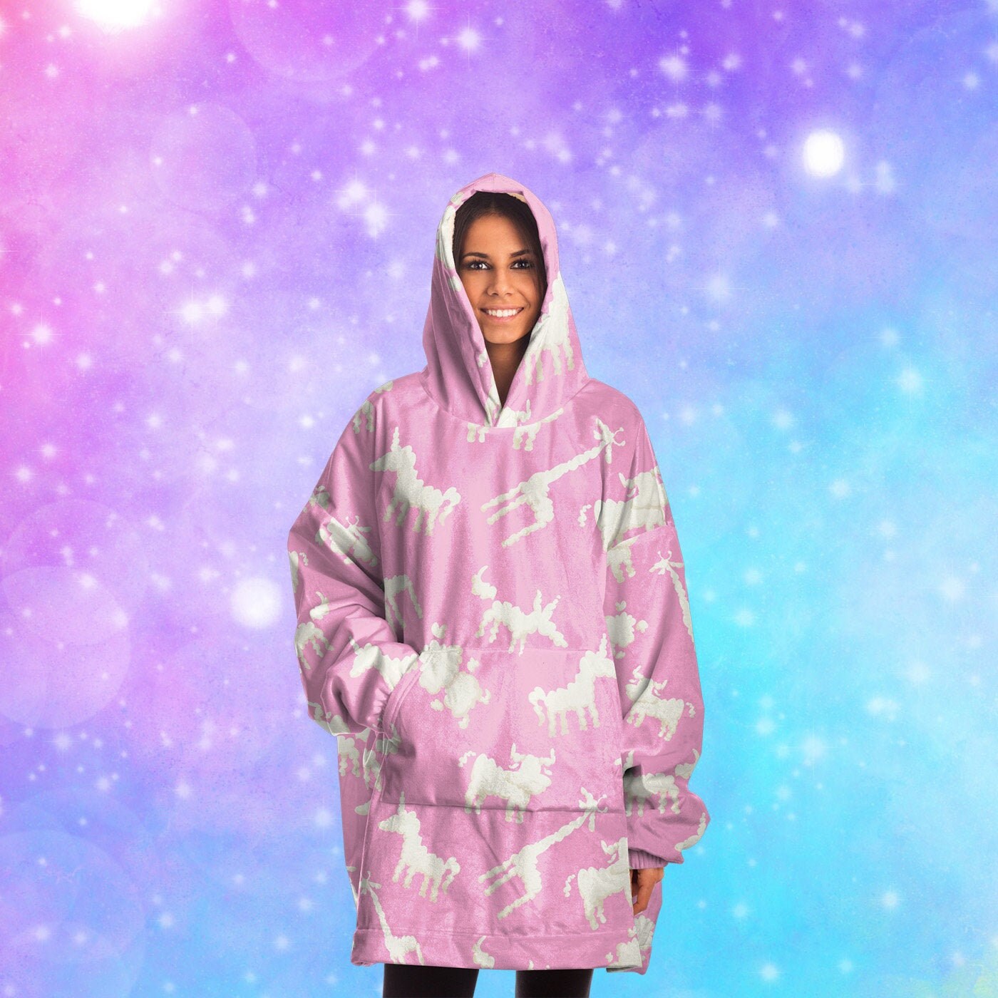 Cute Pink Oversized Hoodie Cloud 