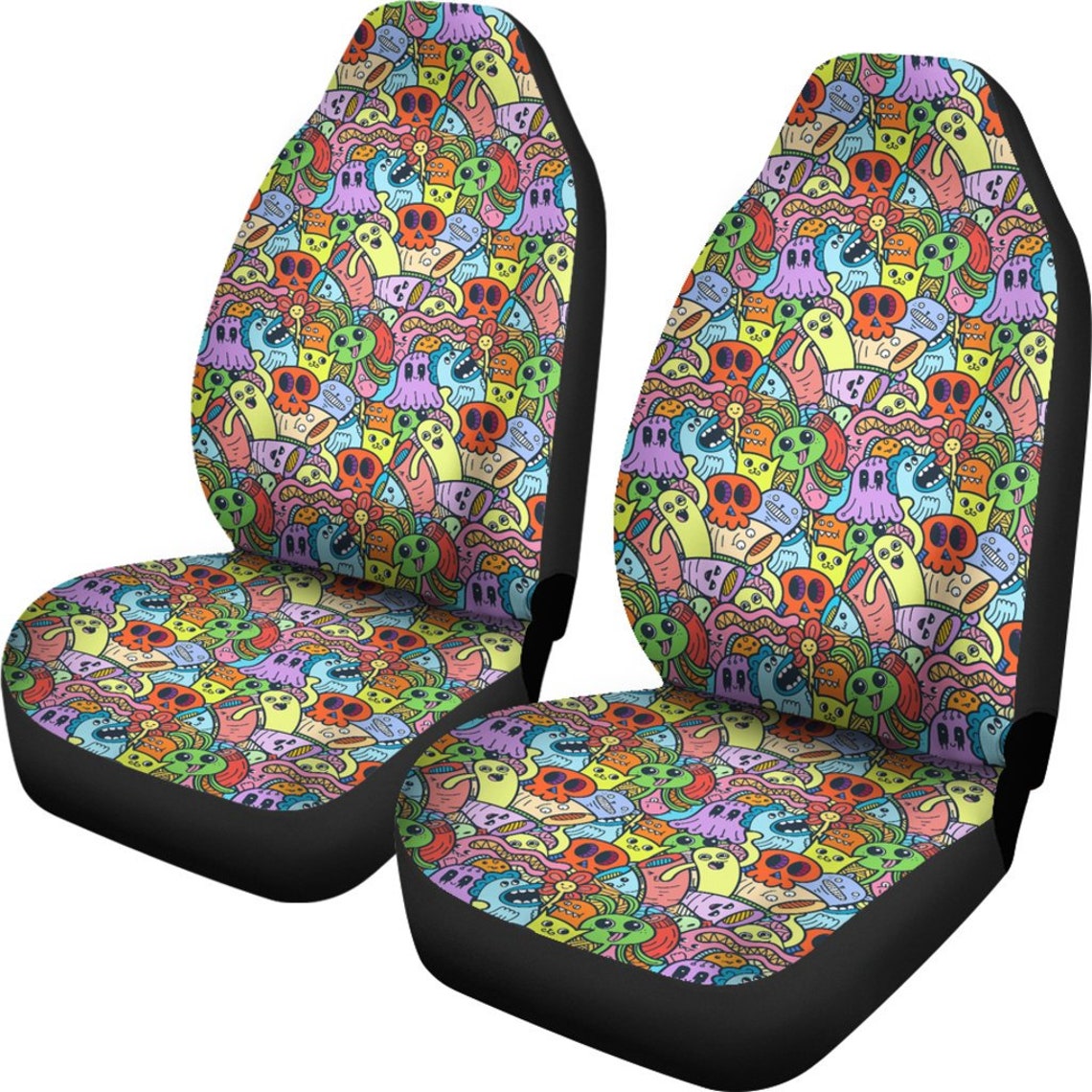 Trippy Doodles Car Seat Covers for Vehicle Funny Cute Seat Etsy UK