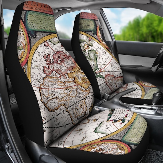 Alte Weltkarte Auto Sitzbezug für Fahrzeug Individuelle Sitzbezüge