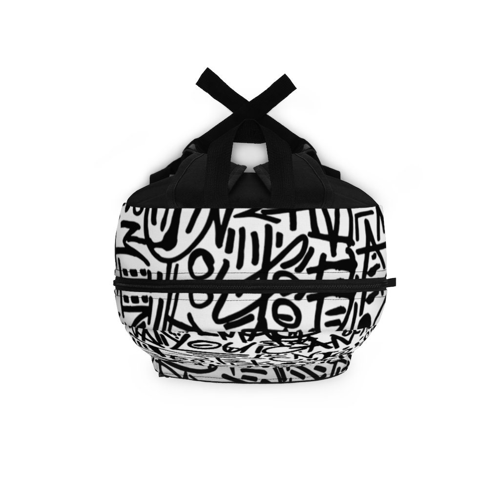 Funky Stylish Rave Backpack / Trippy Graffiti Calligraphy - Etsy