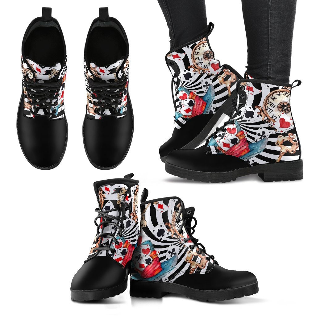 alice in wonderland combat boots
