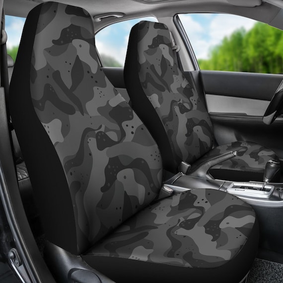 Schwarze Camo Auto Sitzhülle für Fahrzeug Army Camouflage  Benutzerdefinierte Sitzbezüge für Auto für Frauen Mädchen Auto Zubehör Boho Auto  Sitzbezug - .de