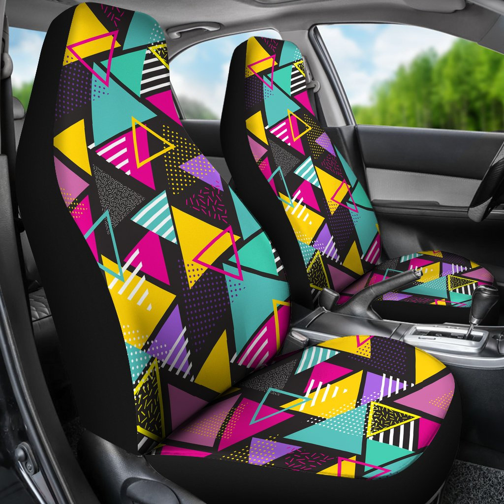 Abstract Retro Car Seat Cover For Vehicle Custom Seat Covers Etsy