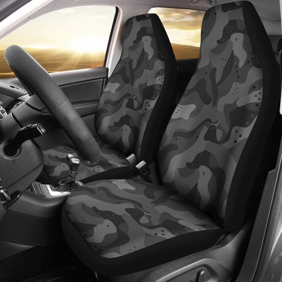 Schwarze Camo Auto Sitzhülle für Fahrzeug Army Camouflage