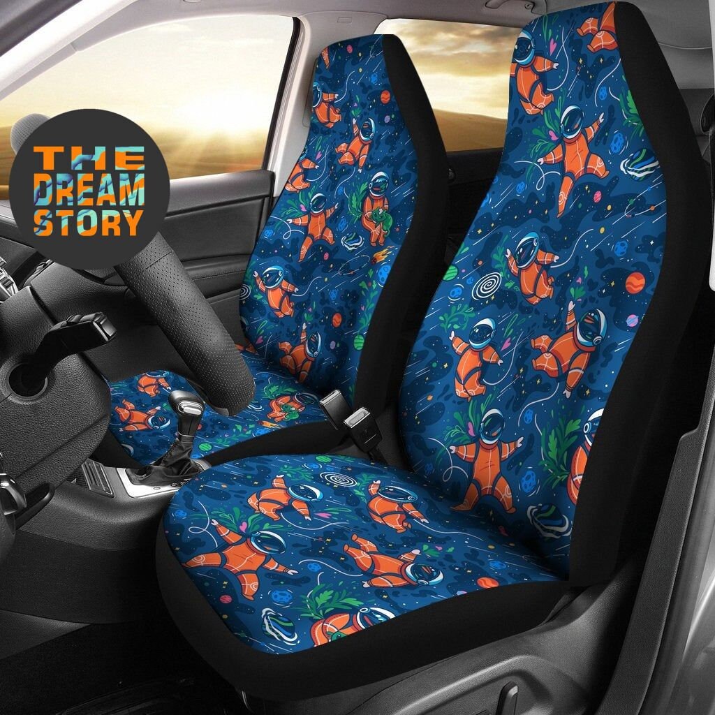 Spaceman Car Seat Covers For Vehicle Cute Space Seat Covers Etsy