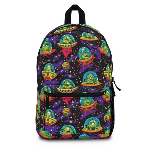 Trippy UFO Backpack / Cute Alien Backpack / Girly Women School | Etsy