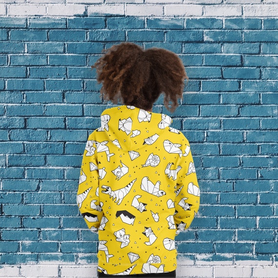 Youth yellow cheap hoodie