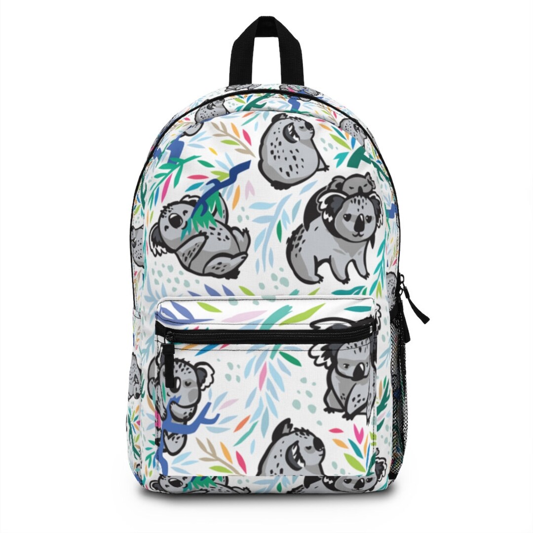 Koalas Backpack // Cute Koala Pattern Bag // Koalas in Jungle Etsy