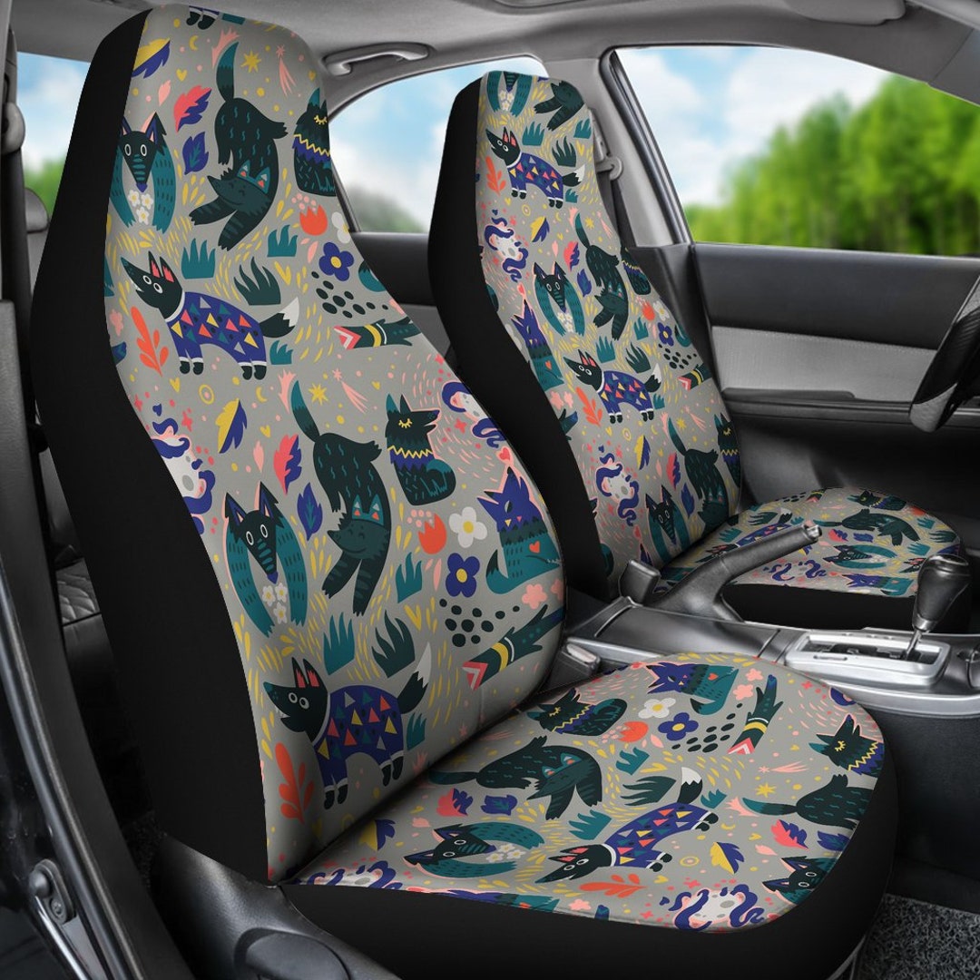 Boho Wolf Car Seat Covers for Vehicle Kawaii Seat Covers for Etsy