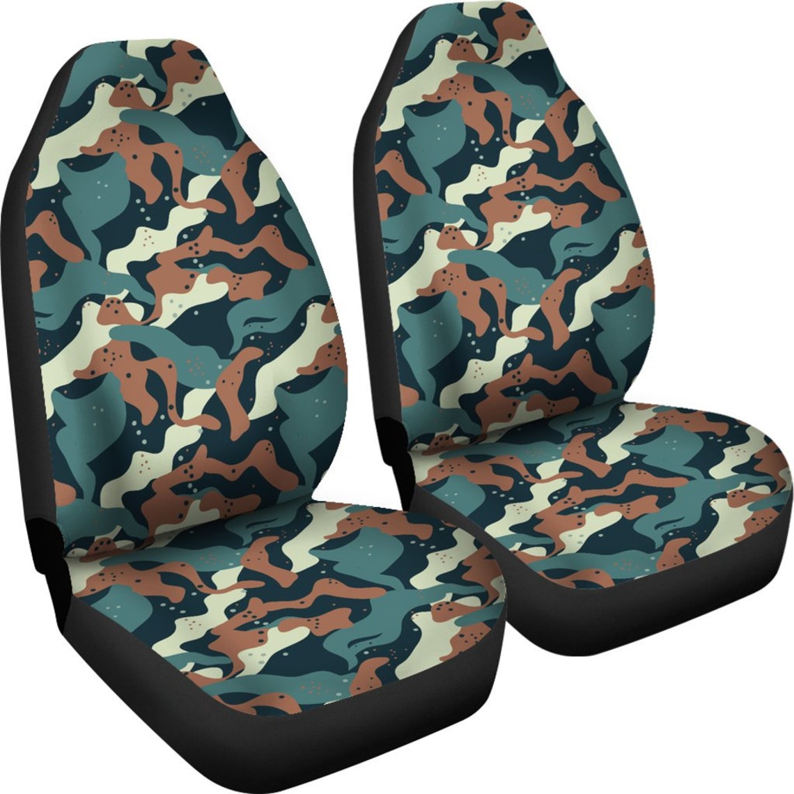 Military Camo Car Seat Cover for Vehicle Army Camouflage Etsy