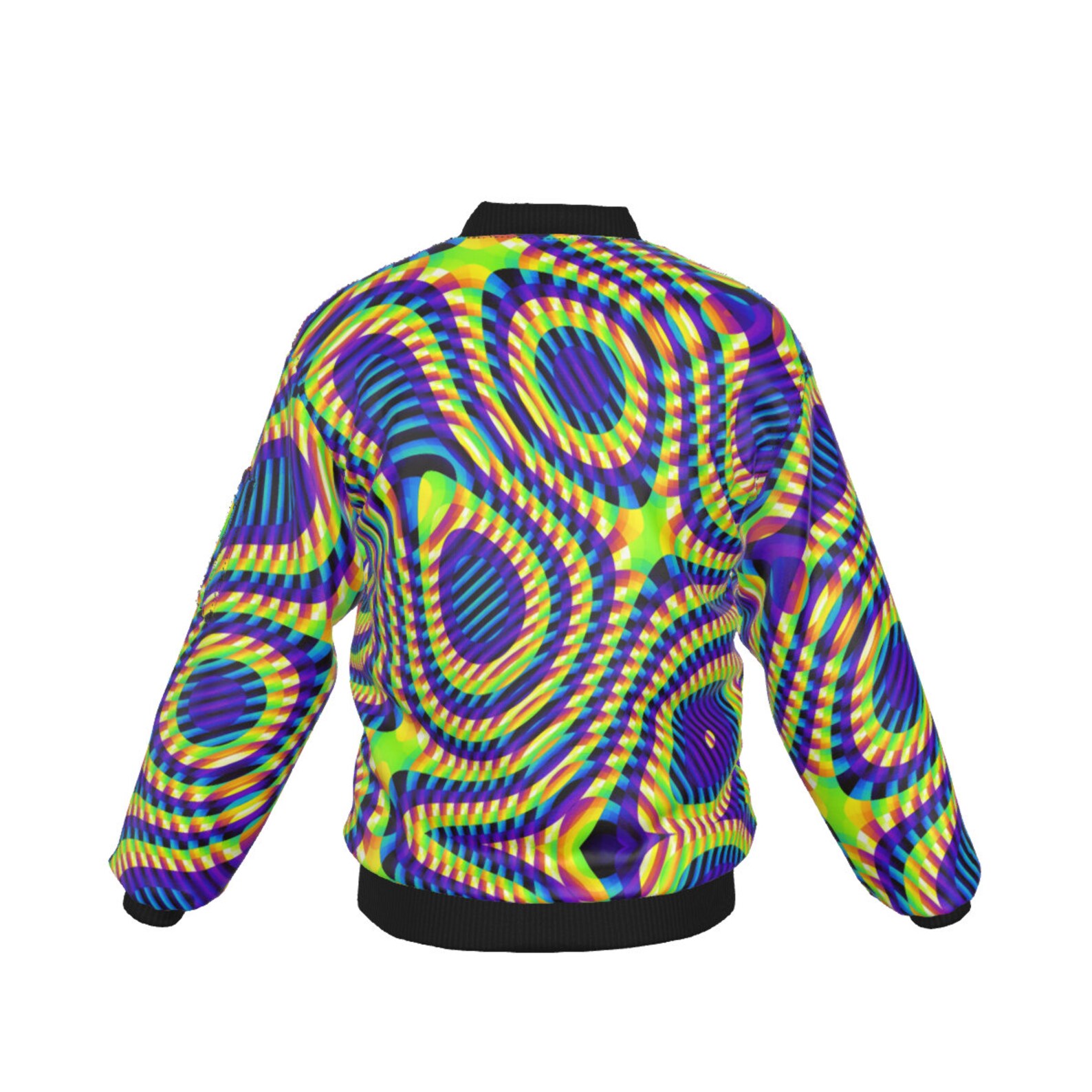 Rave Psychedelic Bomber Jacket / Festival Men Women Custom Etsy