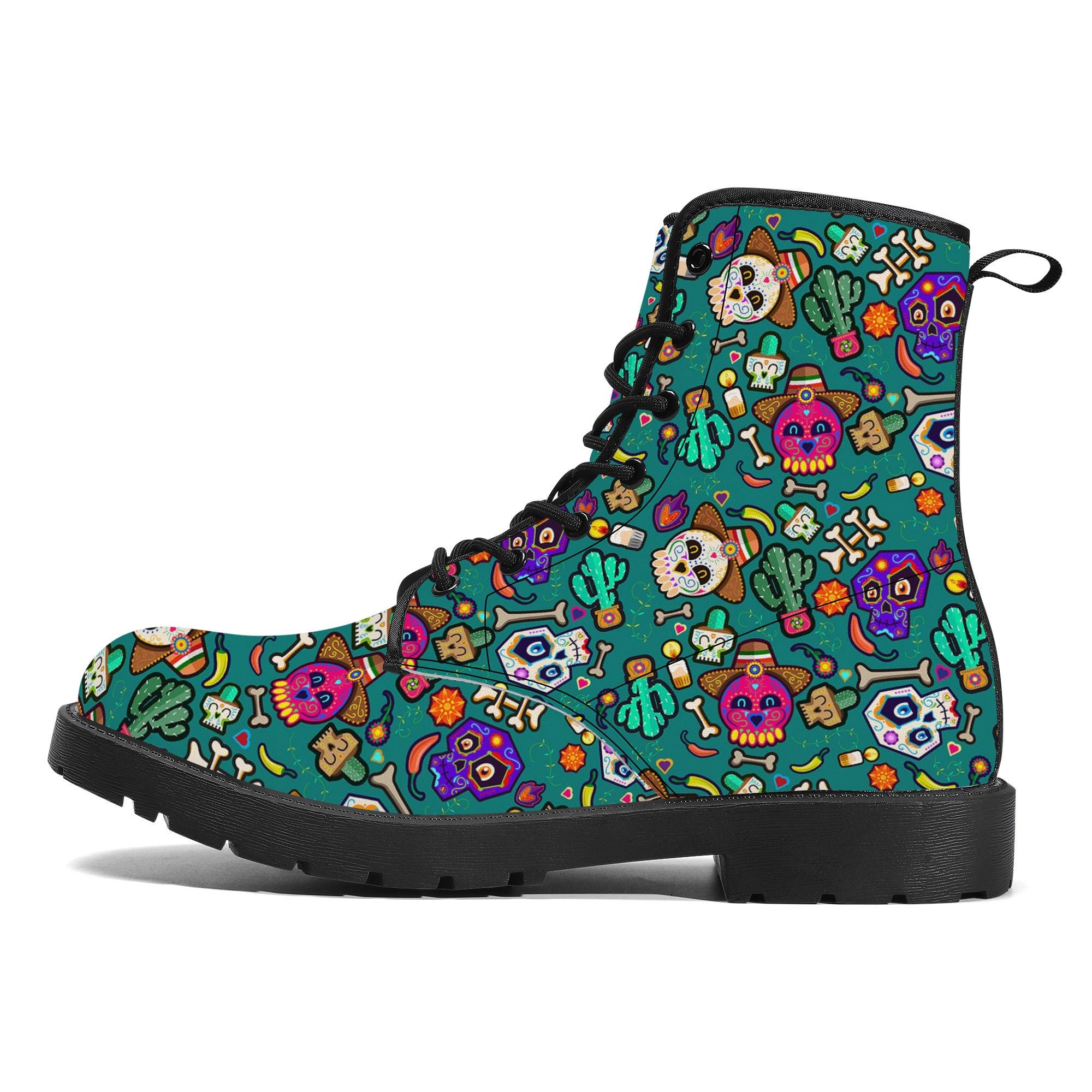 Sugar Skull UGG Boots Hand Painted Colorful Mexican Style 