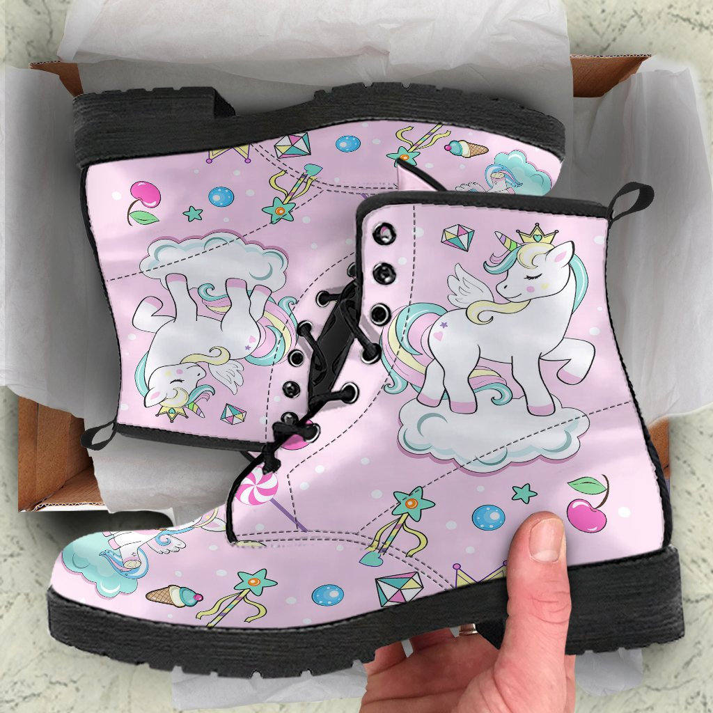 Unicorn SPiT Painted Rainbow Doc Martins – Craft Box Girls
