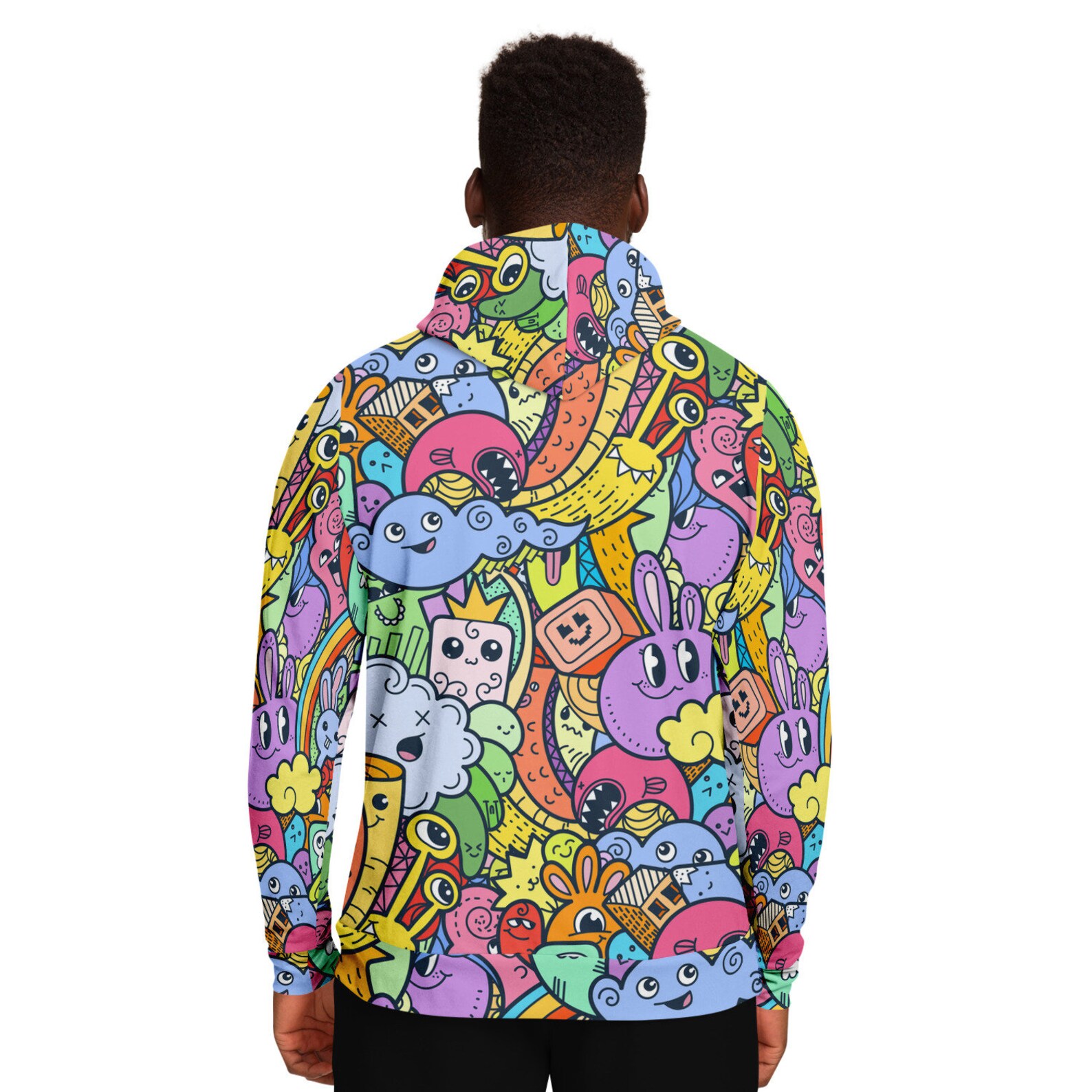Trippy Doodles Hoodie Psychedelic Hood Rave Hoody Rave Etsy