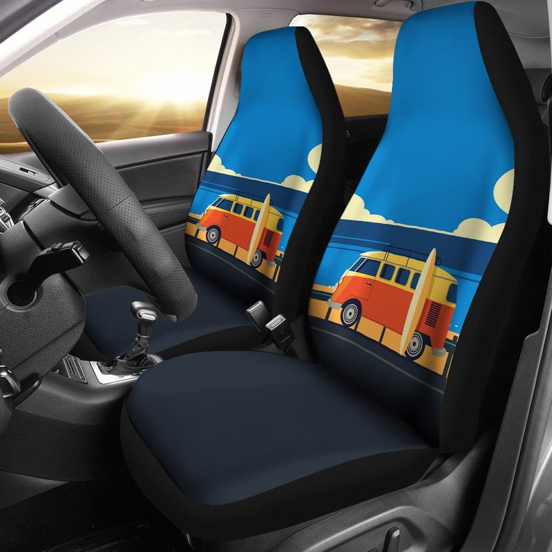 Roadtrip Van Car Seat Covers Surfers Car Seat Cover for Etsy