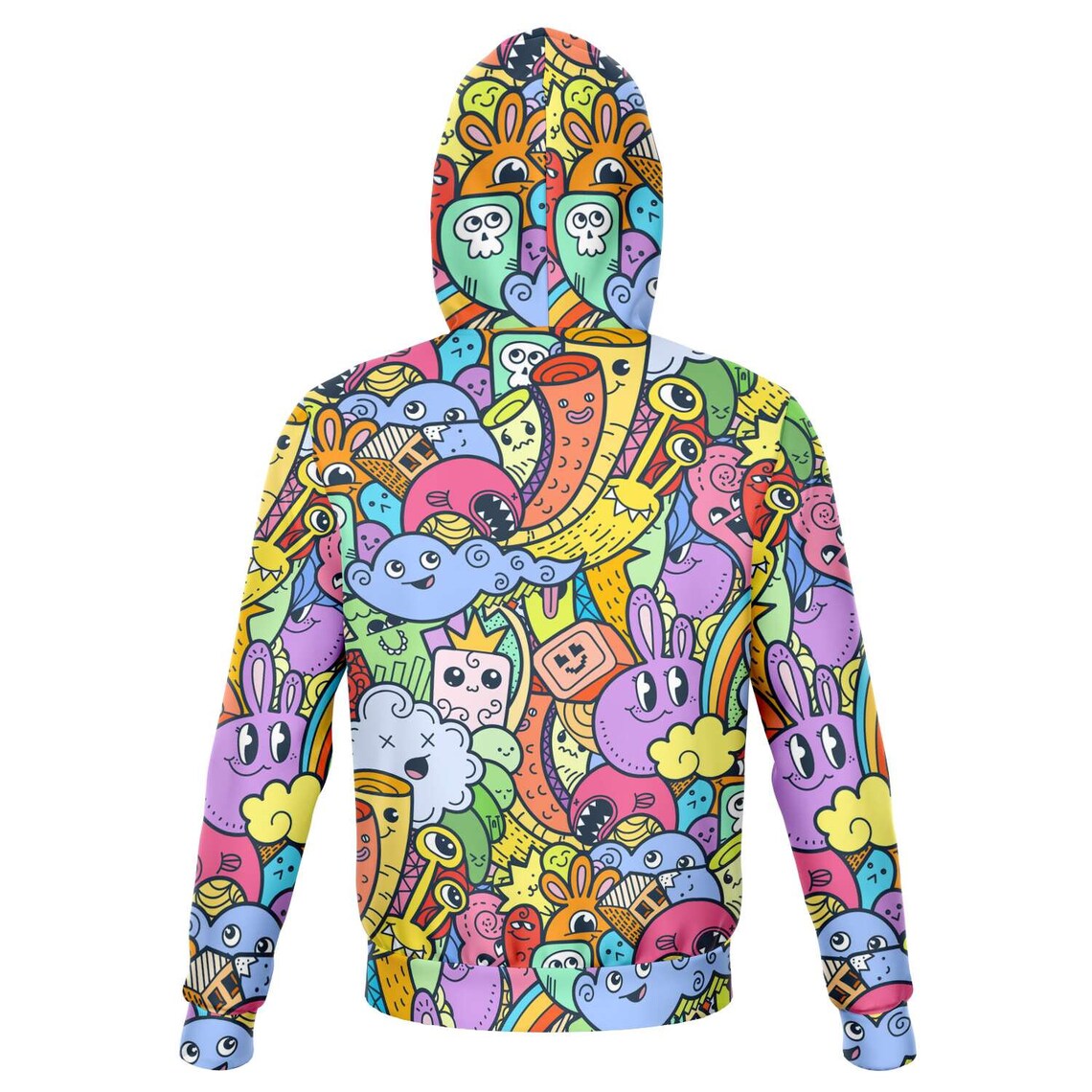 Trippy Doodles Hoodie Psychedelic Hood Rave Hoody Rave Etsy