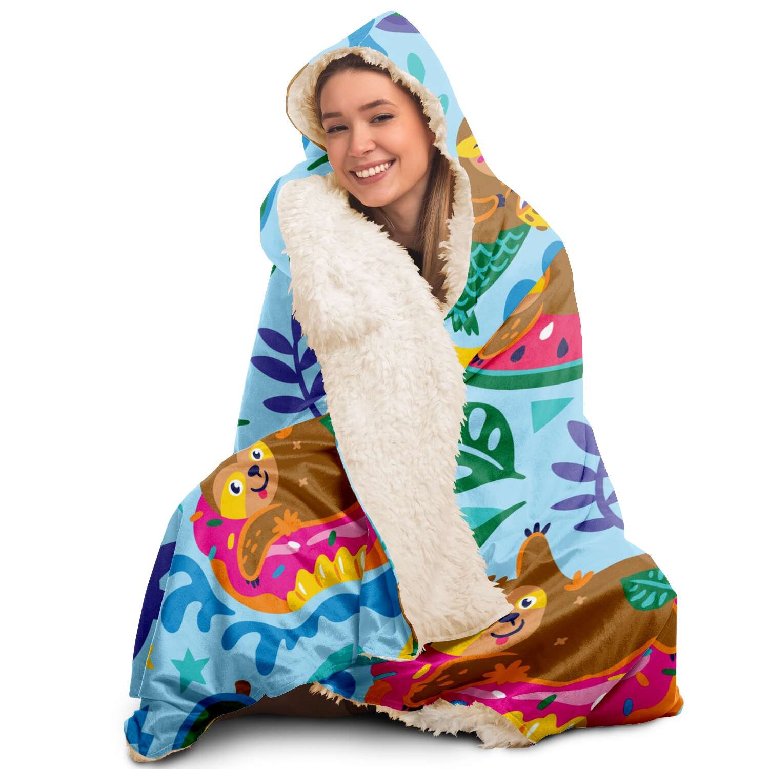 cute hooded blanket