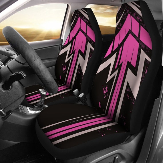 Fundas de asiento de coche rosas / Fundas de asiento delantero para coche  para hombres / Funda de