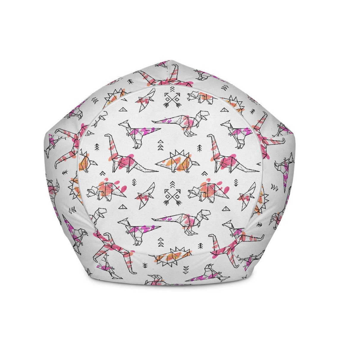 Dinosaur Bean Bag Chair Cover Only Dino Bean Bags Pouf Etsy