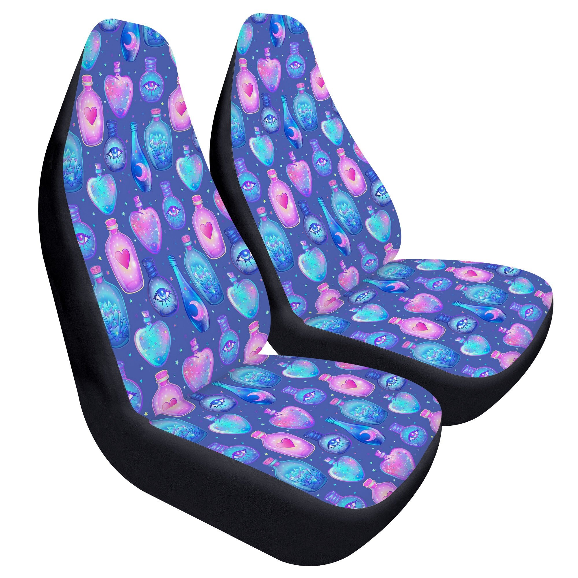 Witchy Car Seat Covers For Vehicle | Magic Love Potions Seat Covers
