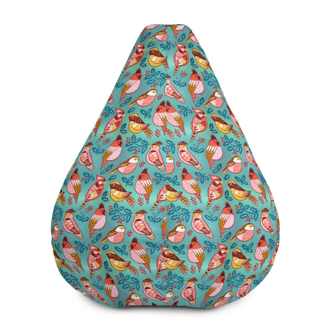 Birds Bean Bag Chair Cover Only Bird Bean Bags Pouf Etsy