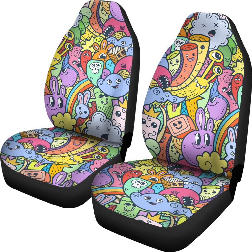 Trippy Doodles Car Seat Covers For Vehicle | Funky Seat Covers