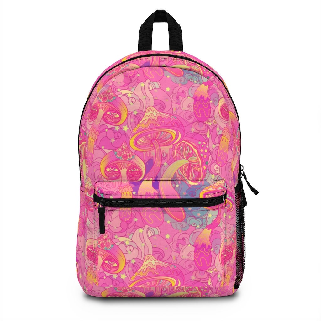 PERSONALIZED BACKPACK Psychedelic Mushroom Back Pack Back To School