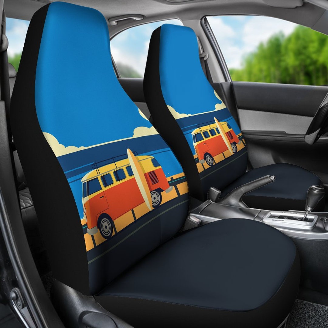 Roadtrip Van Car Seat Covers Surfers Car Seat Cover for Etsy