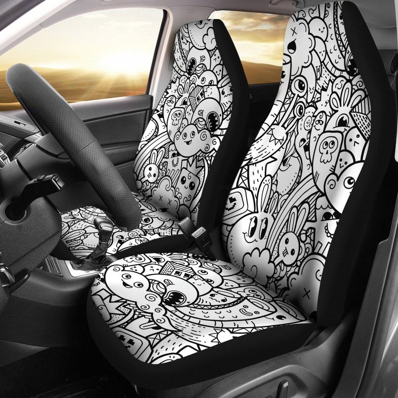 Trippy Doodles Car Seat Covers for Vehicle Funky Seat Covers Etsy