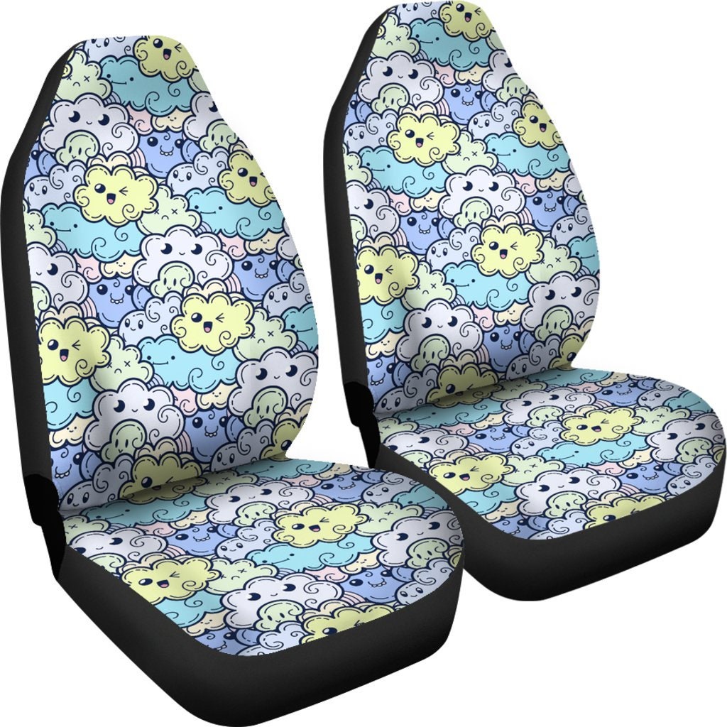 Cute Doodles Car Seat Covers For Vehicle | Funny Seat Covers