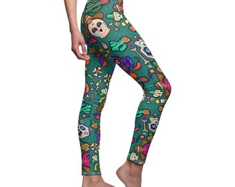 InterestPrint Womens Full Length Leggings Cute Alpacas Hearts Fashion Print Yoga Pants XXS-5XL