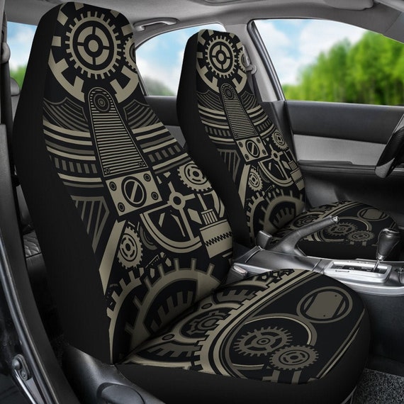 Steampunk Pattern Print Universal Fit Car Seat Cover