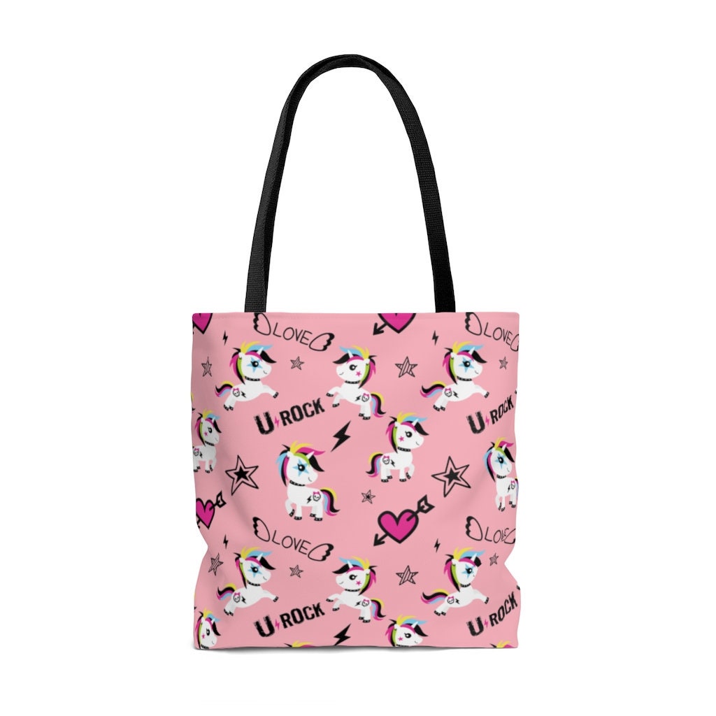 Goth Unicorn Tote Bag Trendy Emo Punk Cute Kawaii Reusable - Etsy Finland