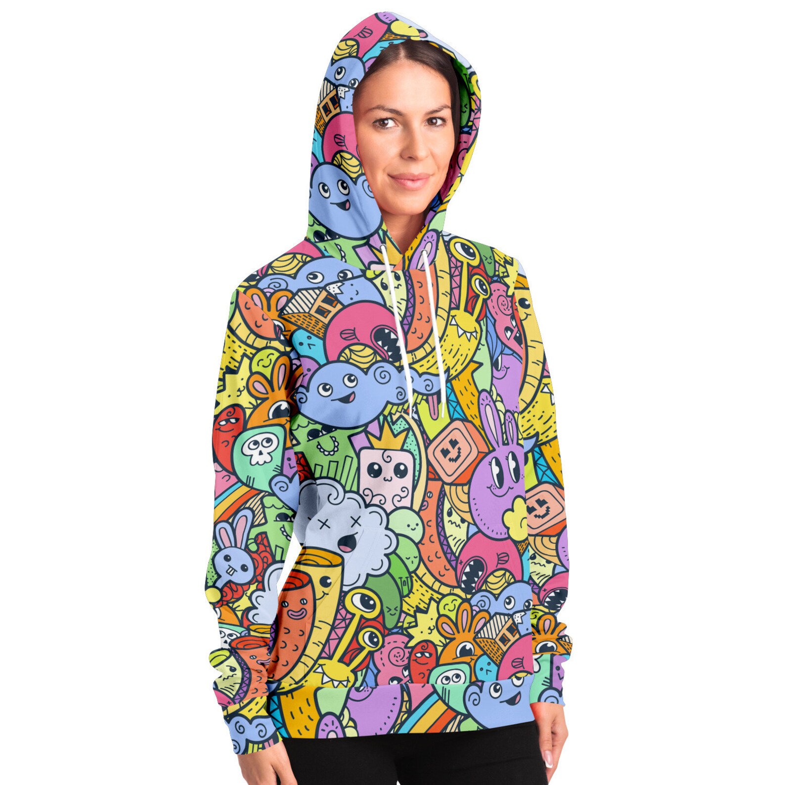 Trippy Doodles Hoodie Psychedelic Hood Rave Hoody Rave Etsy