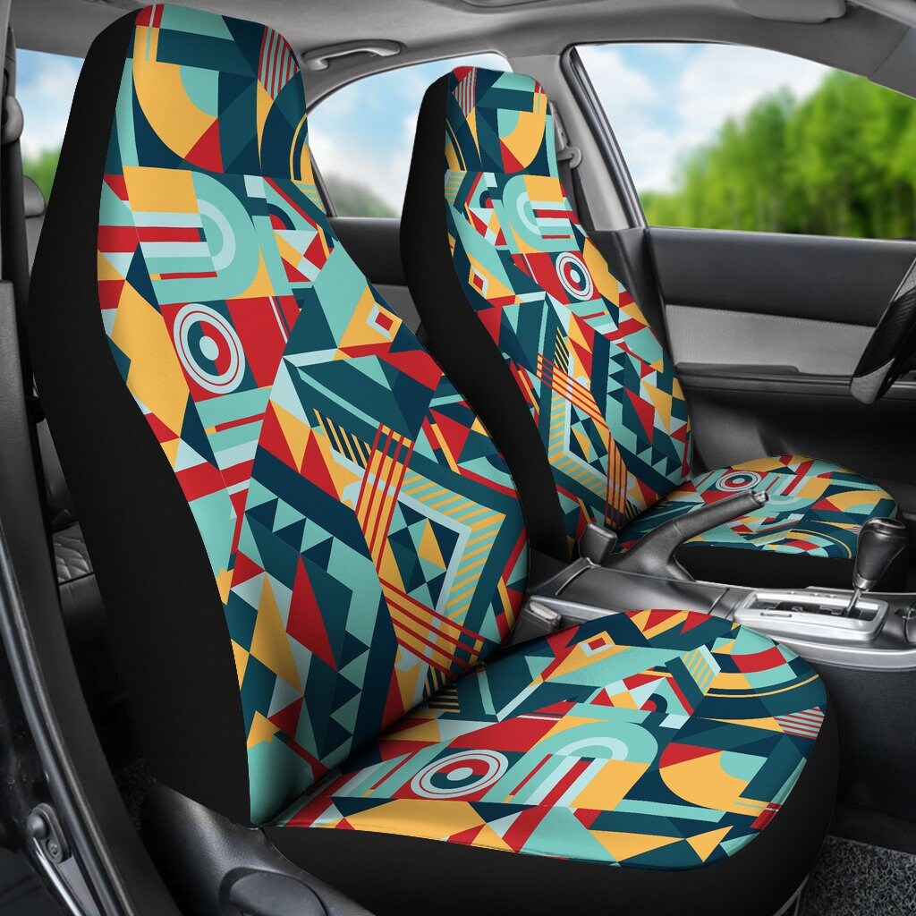 Abstract Modern Funky Car Seat Cover For Vehicle | Trippy Seat Covers