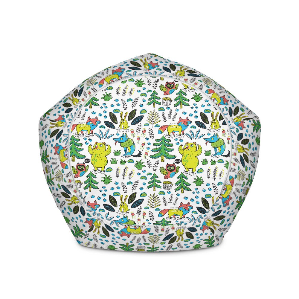 Forest Animals Bean Bag Chair Cover Only Taiga Bean Bags Etsy