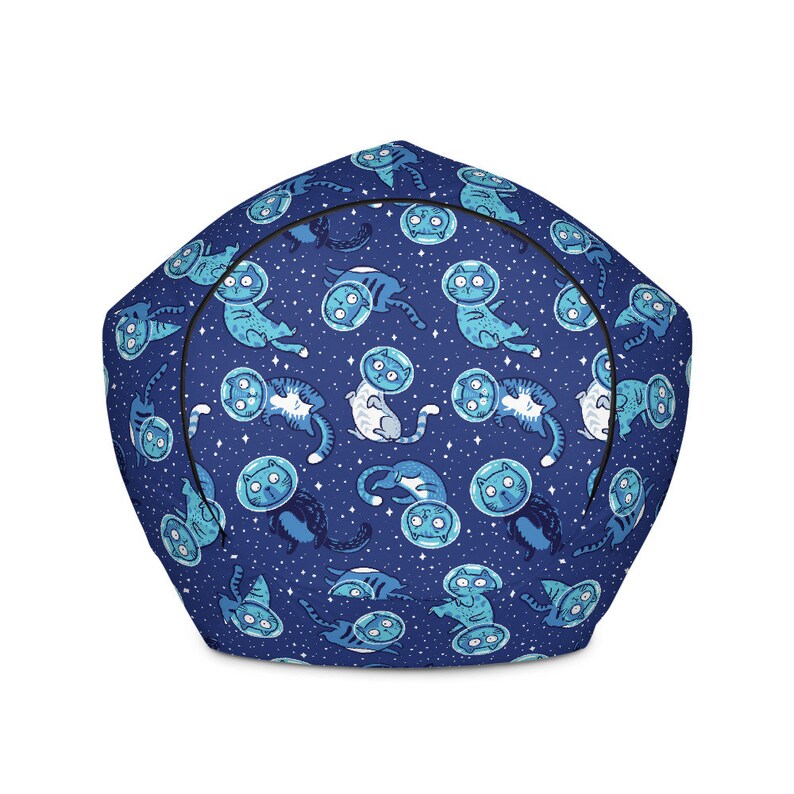 Cat Bean Bag Chair Cover Only Space Cat Bean Bag Beanbag Etsy
