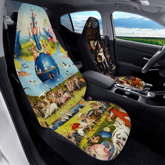 Hieronymus Bosch Heaven And Hell Auto Sitzbezüge Kunst Auto Zubehör  Autositzbezug für Benutzerdefinierte Sitzbezüge für Auto für Frauen -   Österreich