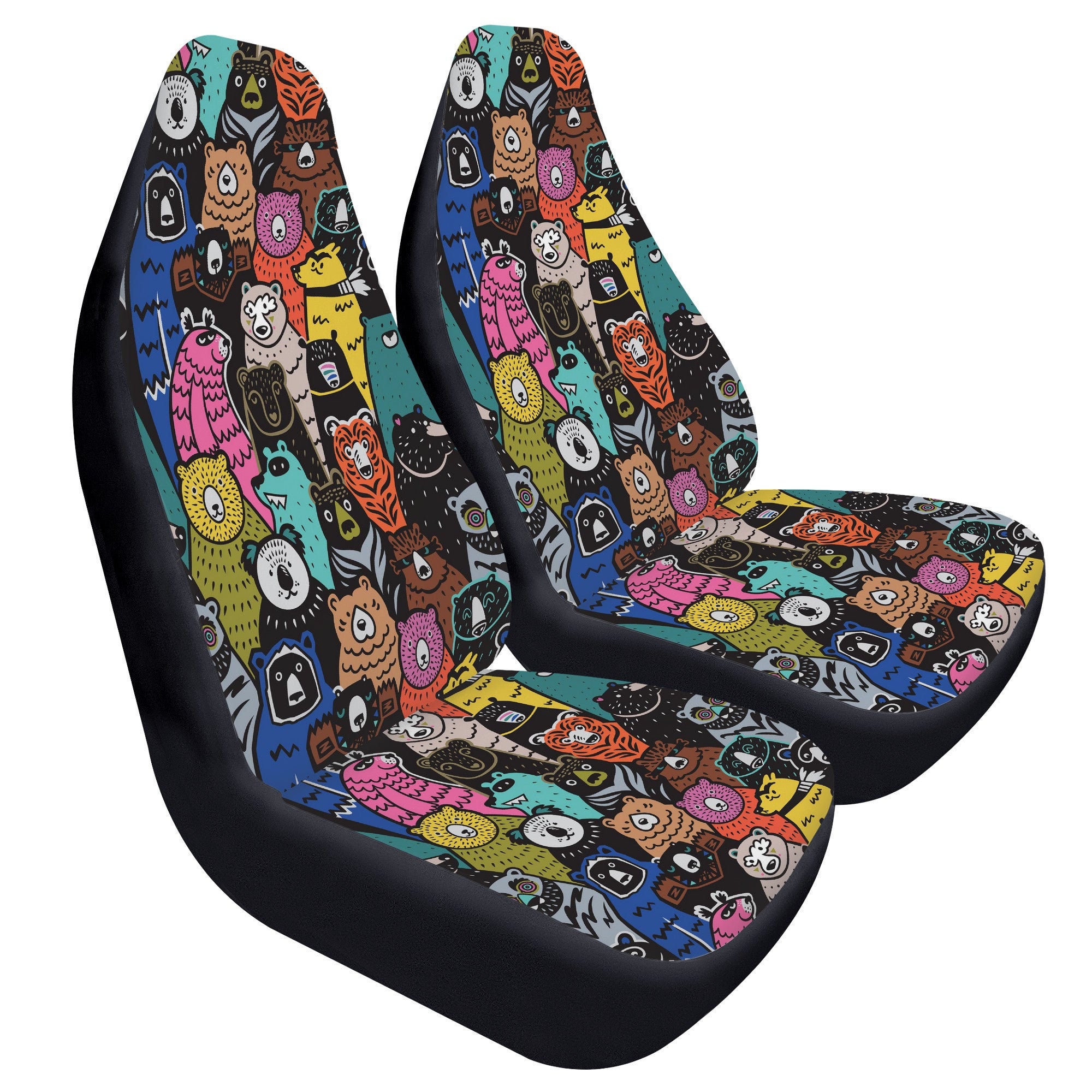 Cute Bears Car Seat Cover For Vehicle