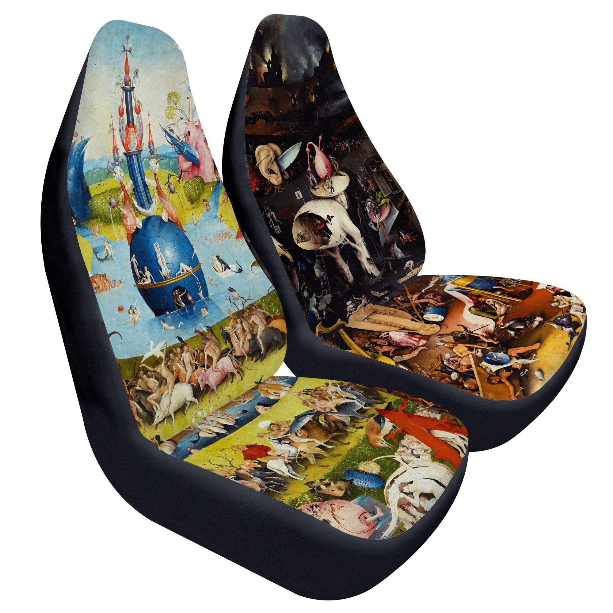 Hieronymus Bosch Heaven And Hell Car Seat Covers | Art Car Accessories