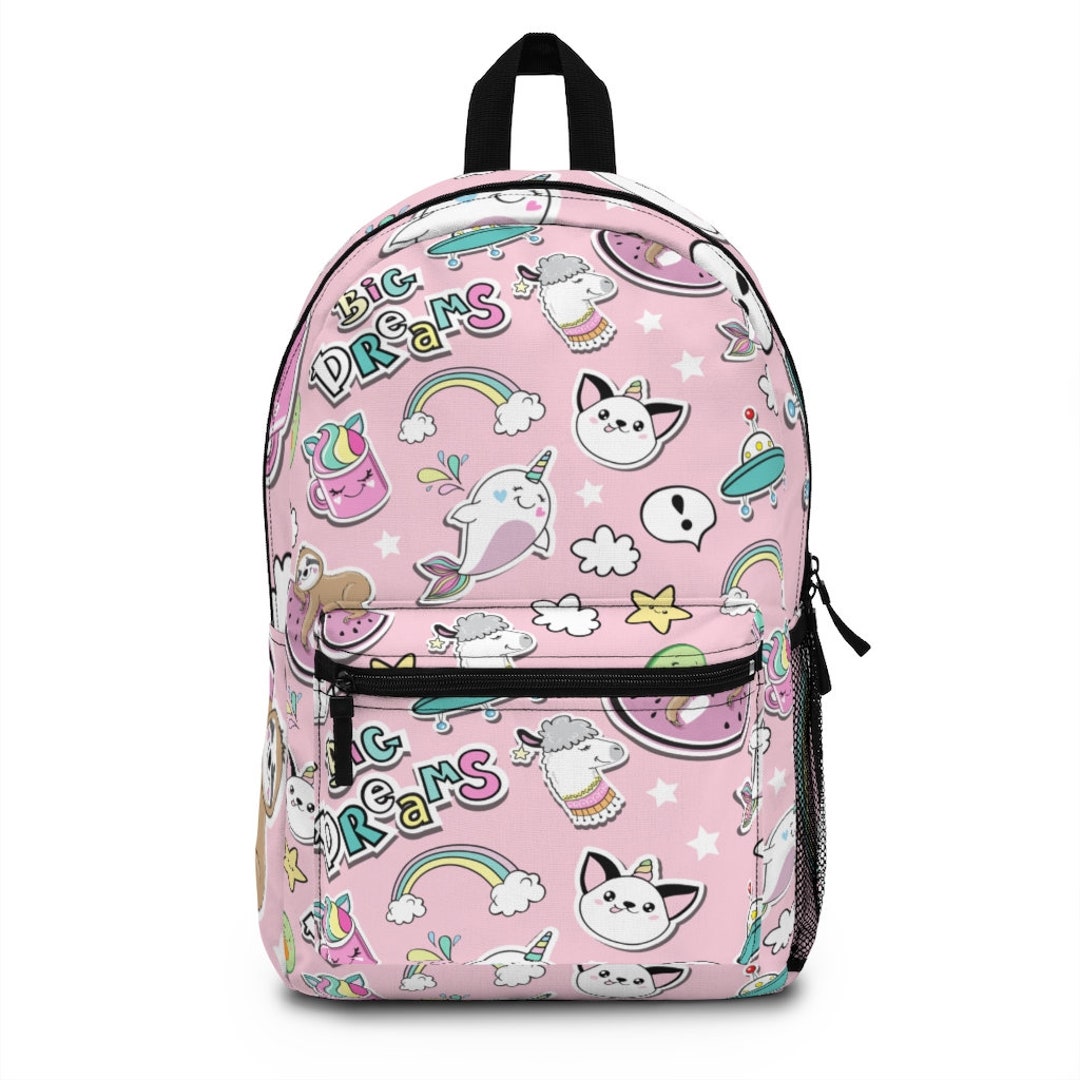 Kawaii Backpack with Pins Kawaii School Backpack Cute Aesthetic Backpack Kawaii  Cute Japanese Laptop Backpack Work Bag 