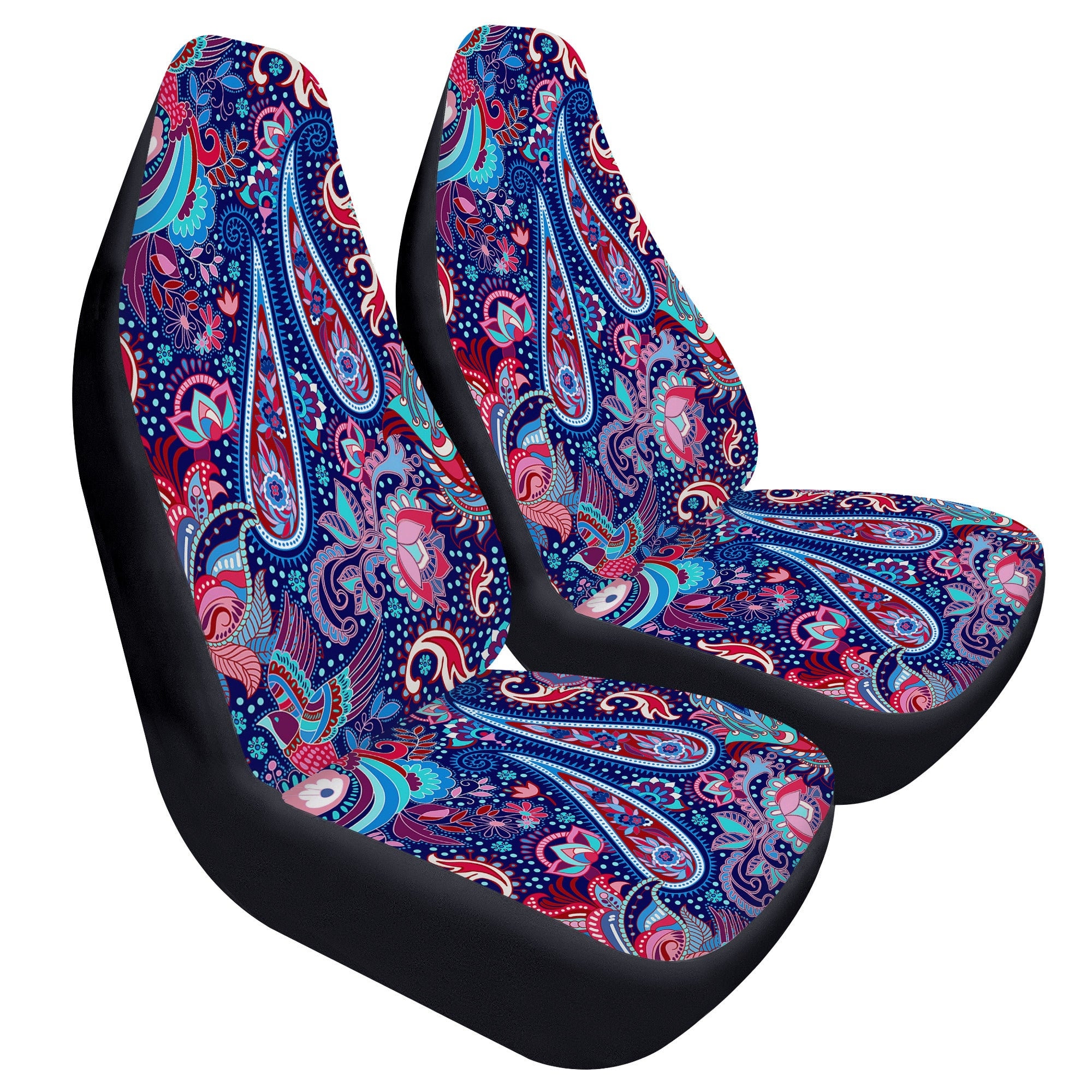 Colorful Paisley Car Seat Covers For Vehicle | Abstract Abstract Car Accessories