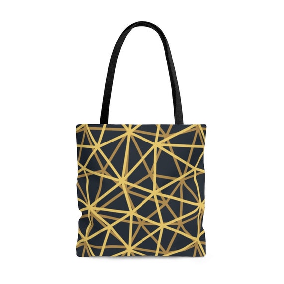 Abstract Luxury Tote Bag Trendy Modern Reusable Boho Tote 