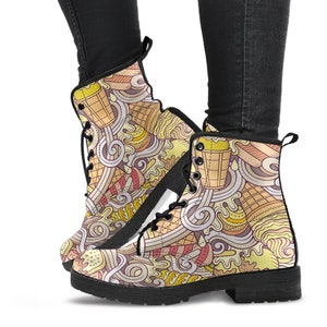 Doodle Combat Boots