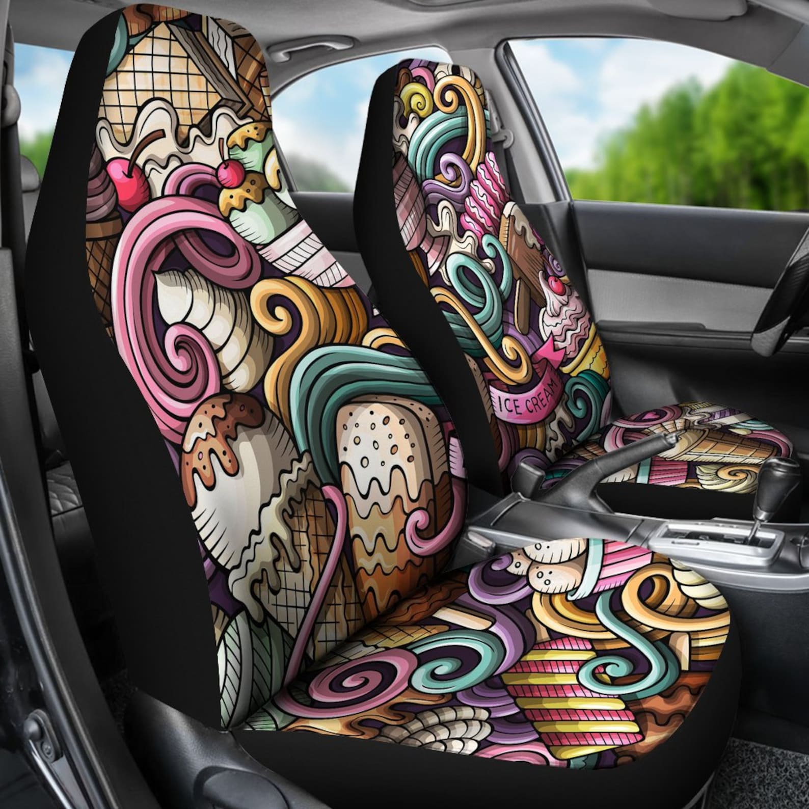 Ice Cream Car Seat Covers for Vehicle Seat Covers for Car Etsy