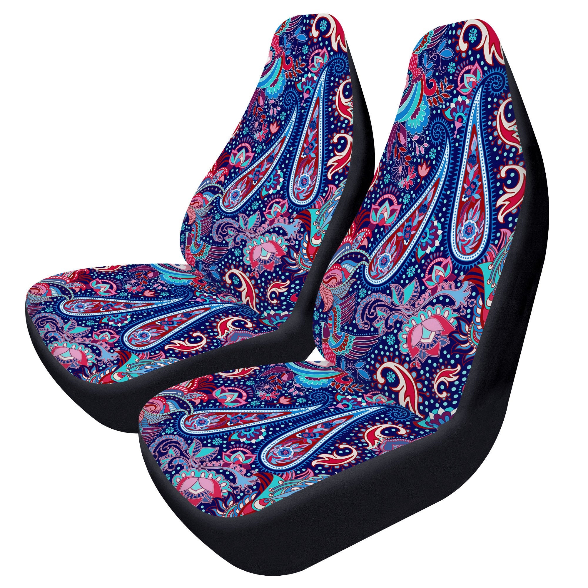 Colorful Paisley Car Seat Covers For Vehicle | Abstract Abstract Car Accessories