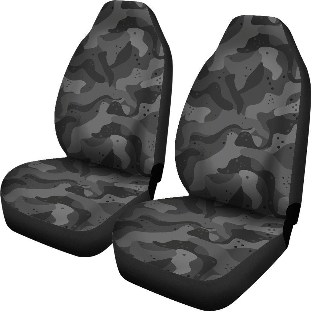 Black Camo Car Seat Cover for Vehicle Army Camouflage Custom Etsy