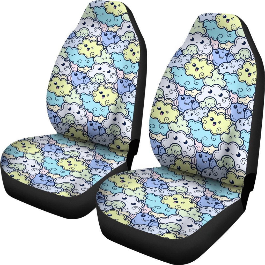 Cute Doodles Car Seat Covers For Vehicle | Funny Seat Covers