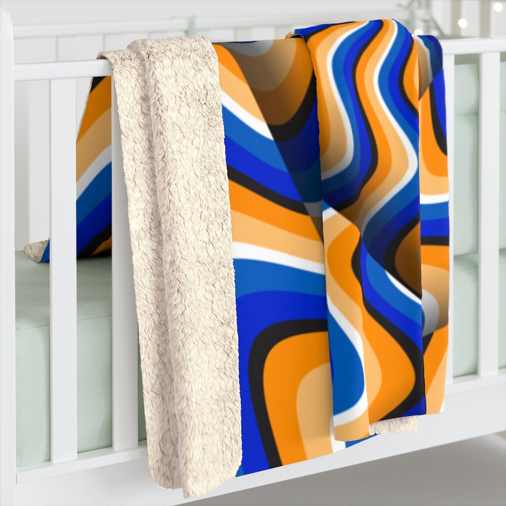 Black Skull Trippy Psychedelic Blanket